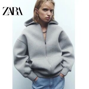 Zara Women's Neoprene Full Zip Hoodie